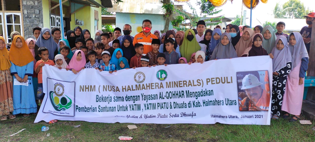 Presdir PT NHM Kembali Santuni Anak Yatim Piatu Di Halmahera Utara